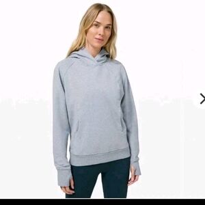 Lululemon Scuba Hoodie Sweatshirt Heather Chambray Blue Zip Up Hooded Size 4